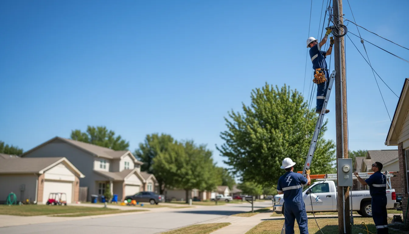 Residential electrician providing installation services in Trion, GA